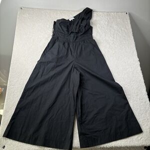 A.L.C. Athelia Jumpsuit Black Women's Size 8 One Shoulder Cutout